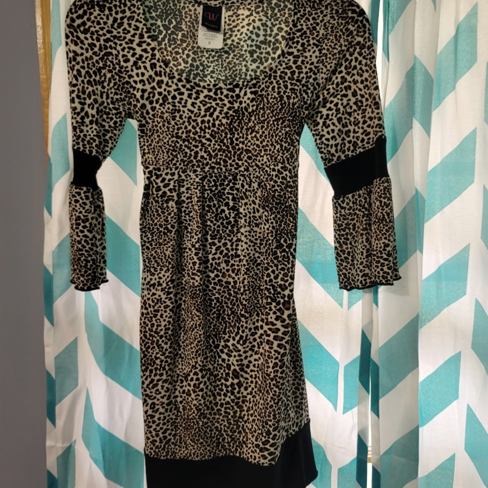 Girls cheetah pattern dress